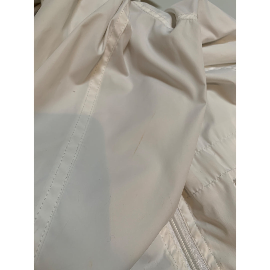 Women's Vintage Y2K Larry Levine White Wind Breaker Jacket  Size XS