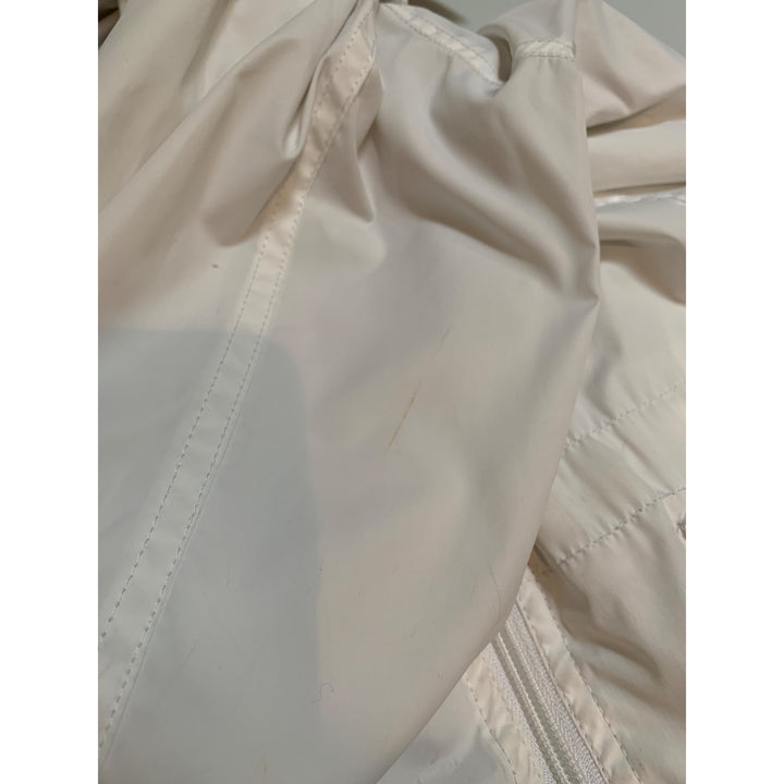 Women's Vintage Y2K Larry Levine White Wind Breaker Jacket  Size XS