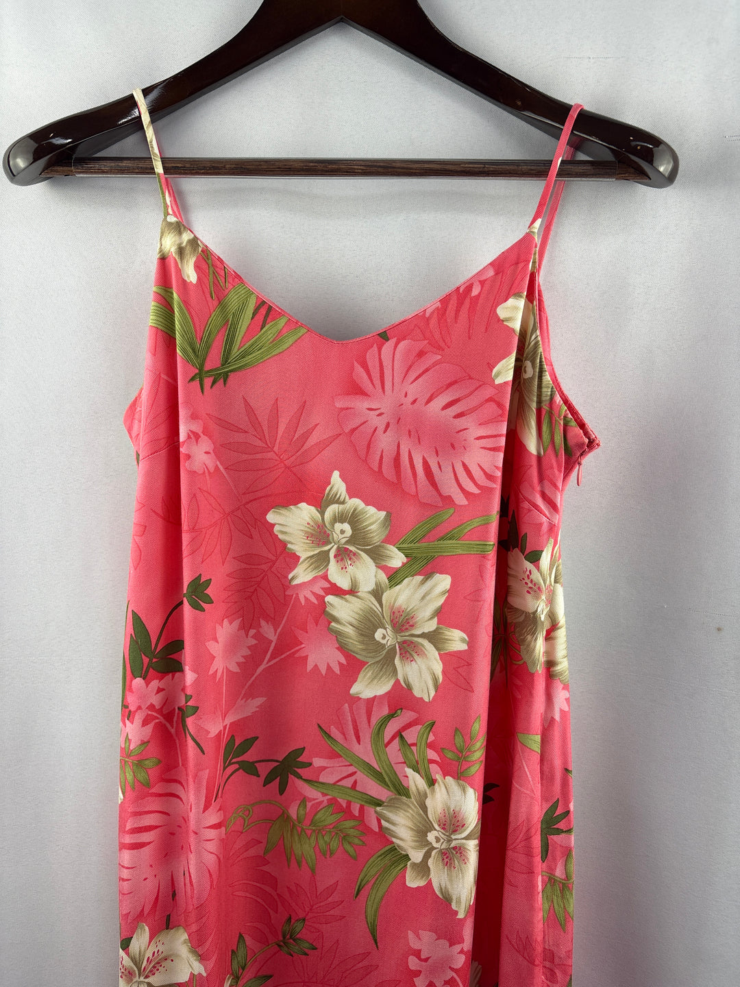 Women’s La Cabaña Medium Pink Maxi Dress w/ Florals