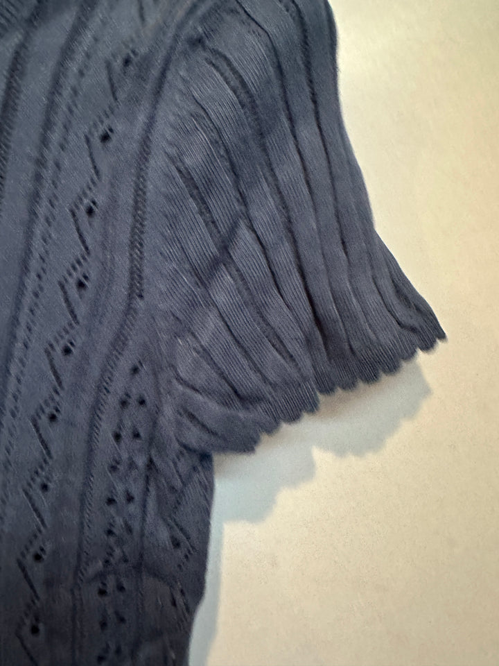 Women’s American Eagle Slate Blue Short Sleeve Sweater Size M