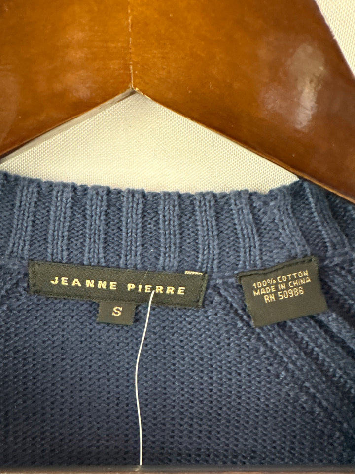 Women’s Jeanne Pierre Small Navy Pullover Sweater