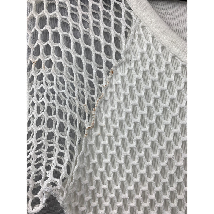 Women’s Pete White Mesh Dress Double Layered Size M