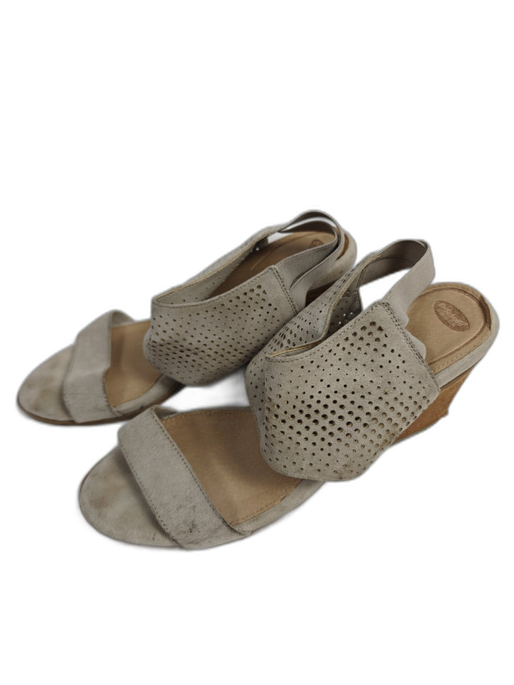 Womens Dr Scholls Wedge Sandals Taupe Size Unknown