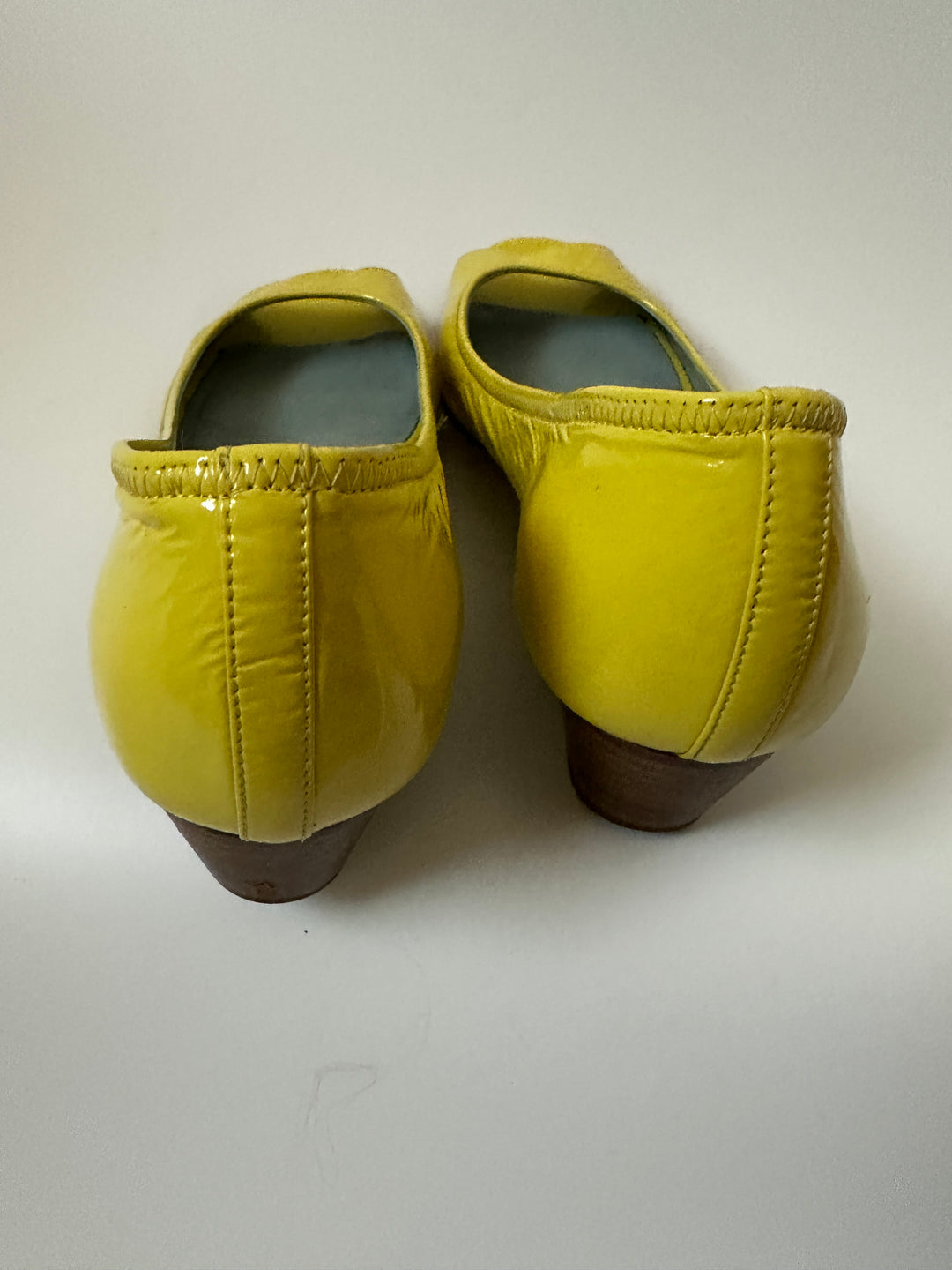 Cole Haan Tali Nike Air Peep-Toe Wedge Pumps in Citron