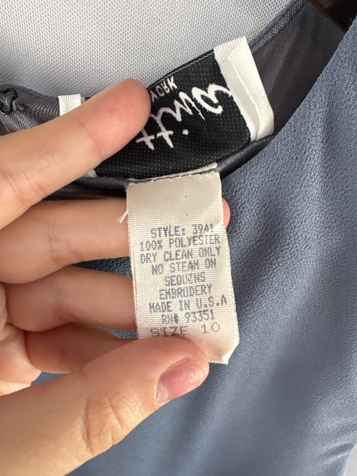 Women’s Cattiva Size 10 Misty Gray Dress w/ Shawl