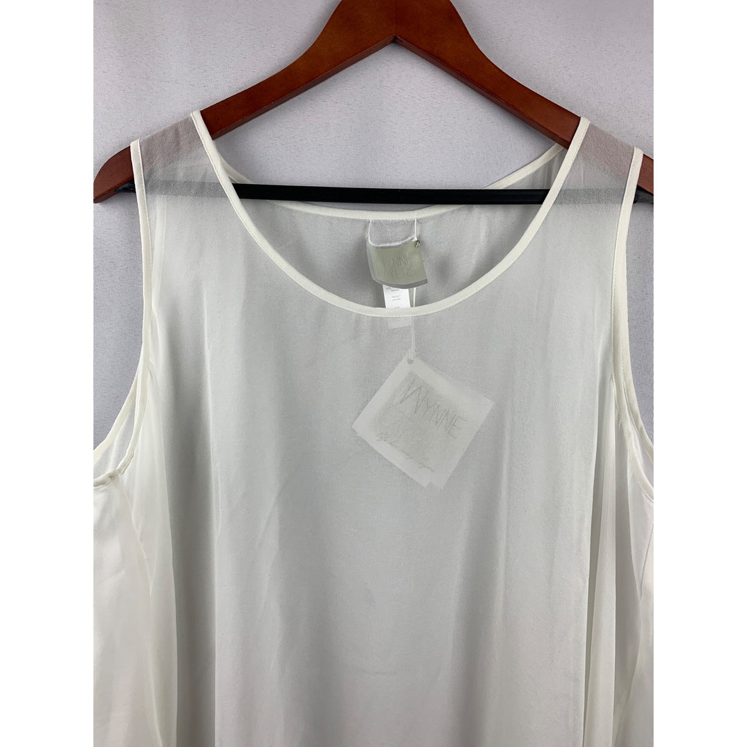 Women’s Wynne Layers White Tank Top Size 1X