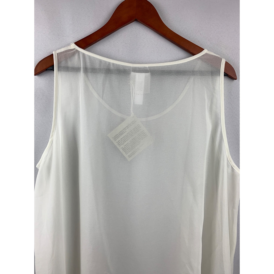 Women’s Wynne Layers White Tank Top Size 1X