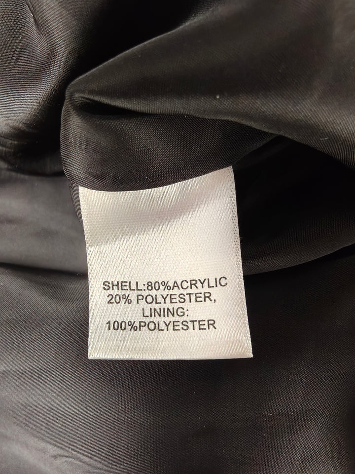 Women Halogen Pencil Skirt Black White Tweed Size 12
