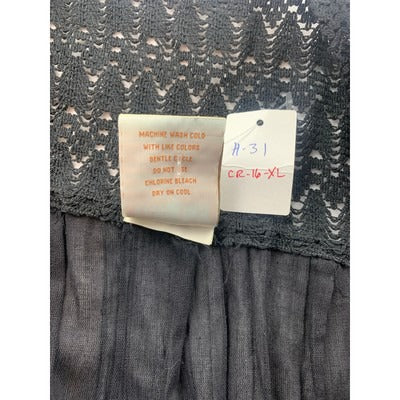 Women's El Interior Black Cotton Shirt -  Size XL