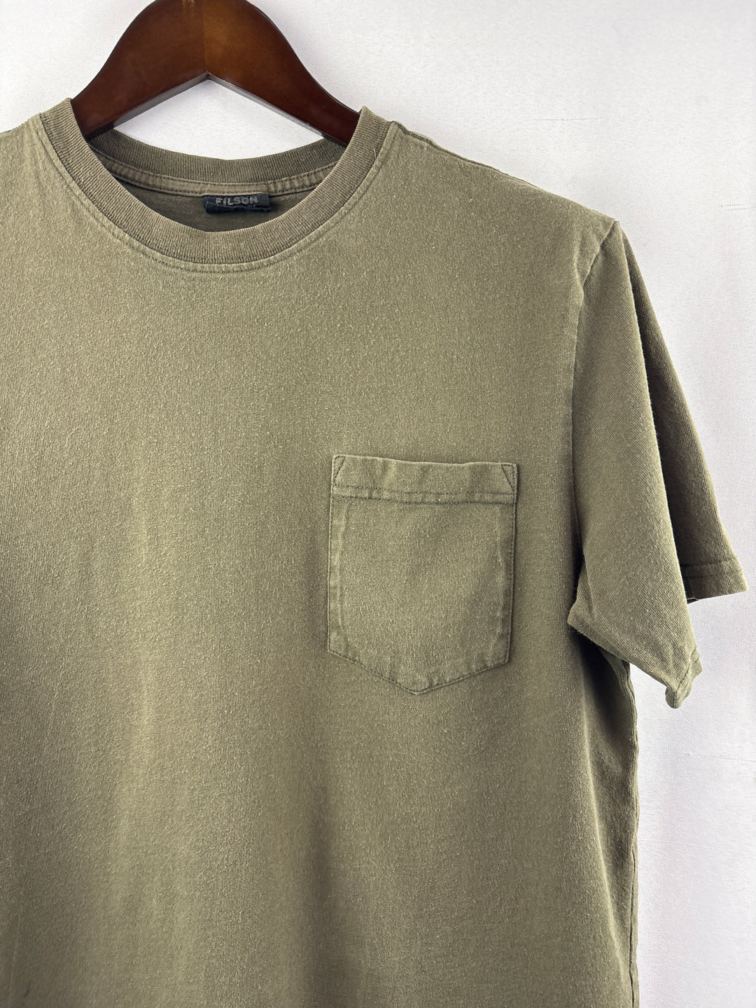 Men’s Filson Medium Army Green Short Sleeve Shirt
