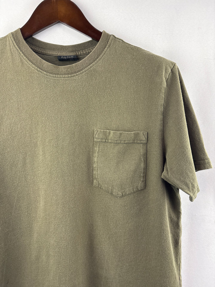 Men’s Filson Medium Army Green Short Sleeve Shirt