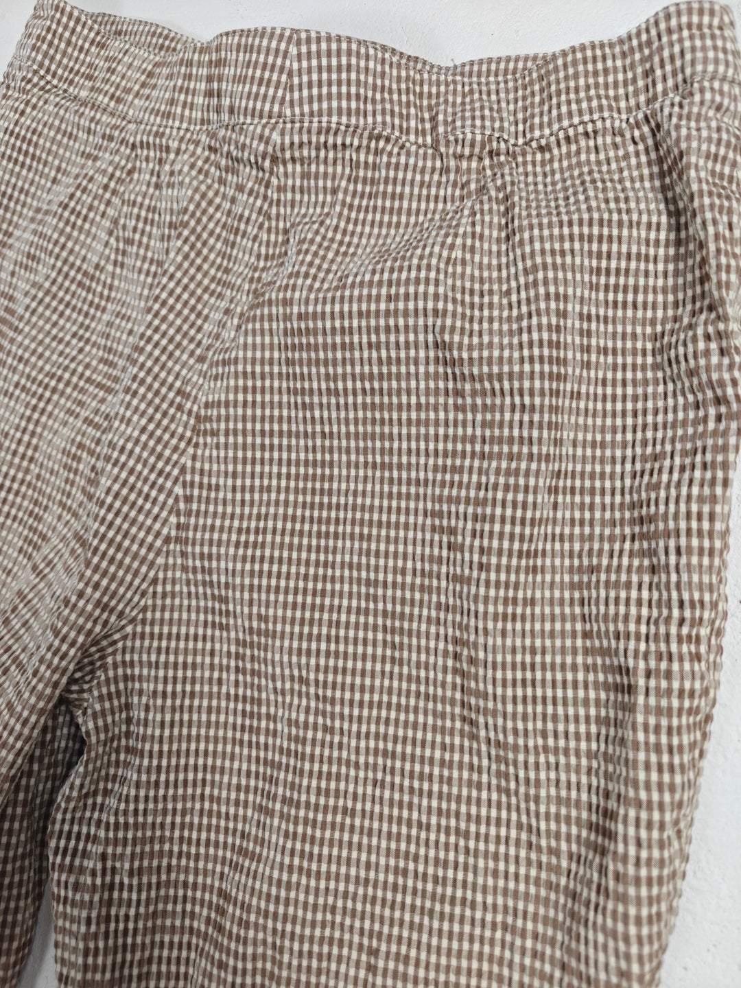 Womens Piazza Sempione Capri Pants Brown White Size 12