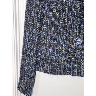 Women’s Louben Tweed Dark Blue Blazer Size 10