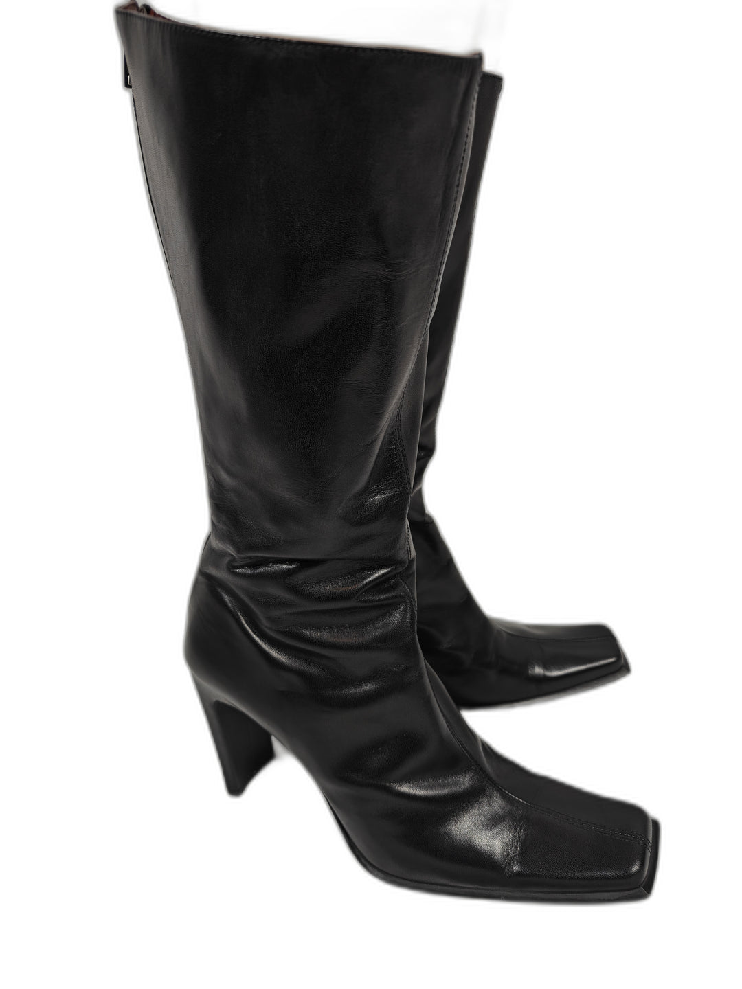 Women Charles David Knee High Boots Black 9