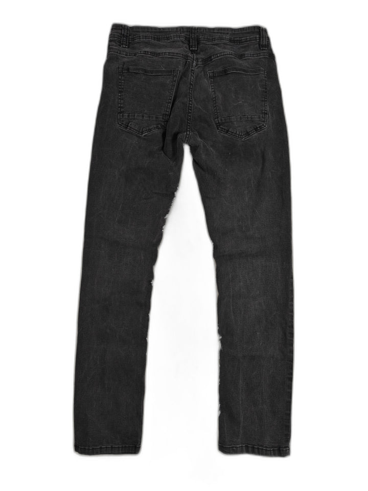 Mens Free Planet Straight Jeans Black 34x32