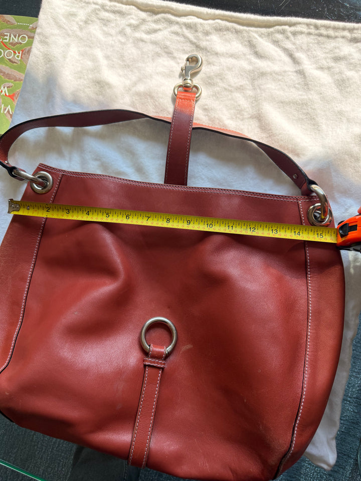 Marc Jacobs Collection Burnt Orange Leather Hobo Shoulder Bag Large