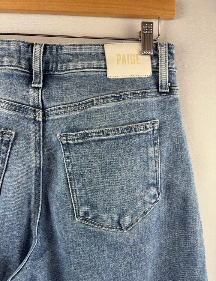Women’s Paige Size 28 Light Wash Blue Wide Leg Jeans