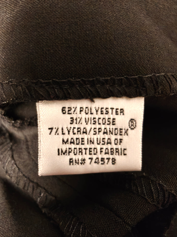 Womens Cache Dress Pants Black Size 12