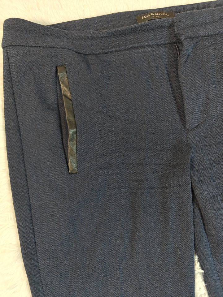 Womens Banana Republic Sloan Slim Ankle Pants Navy Size 12