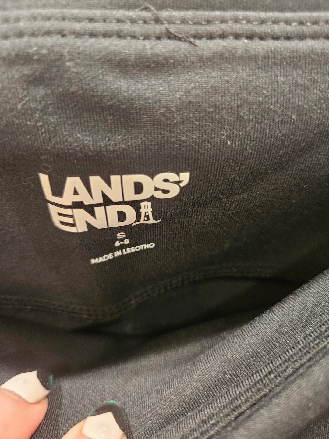 Womens Lands’ End Women’s Active High Rise Compression Pocket Leggings – Small