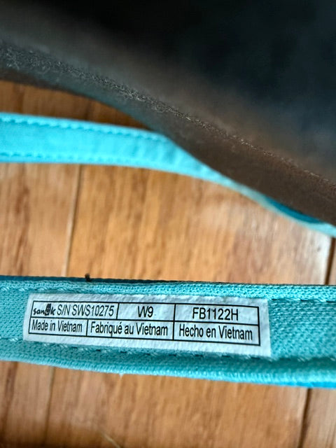 Sanük Women’s Flip Flops – Black &amp; Blue Sz9 NWOT