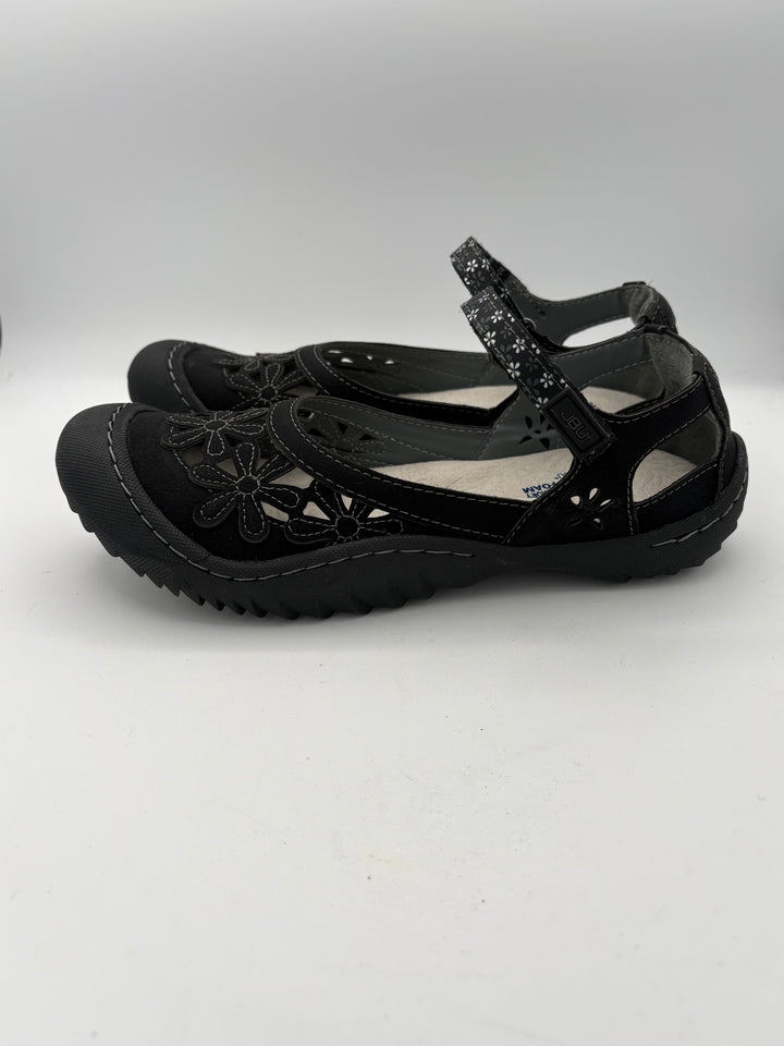 Women’s JBU by Jambu Size 8 Black Suede Close Toed Sandals
