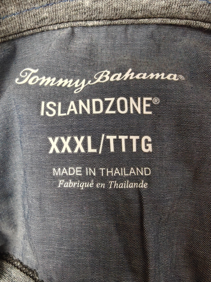 Mens Tommy Bahama IslandZone Polo Gray 3XL