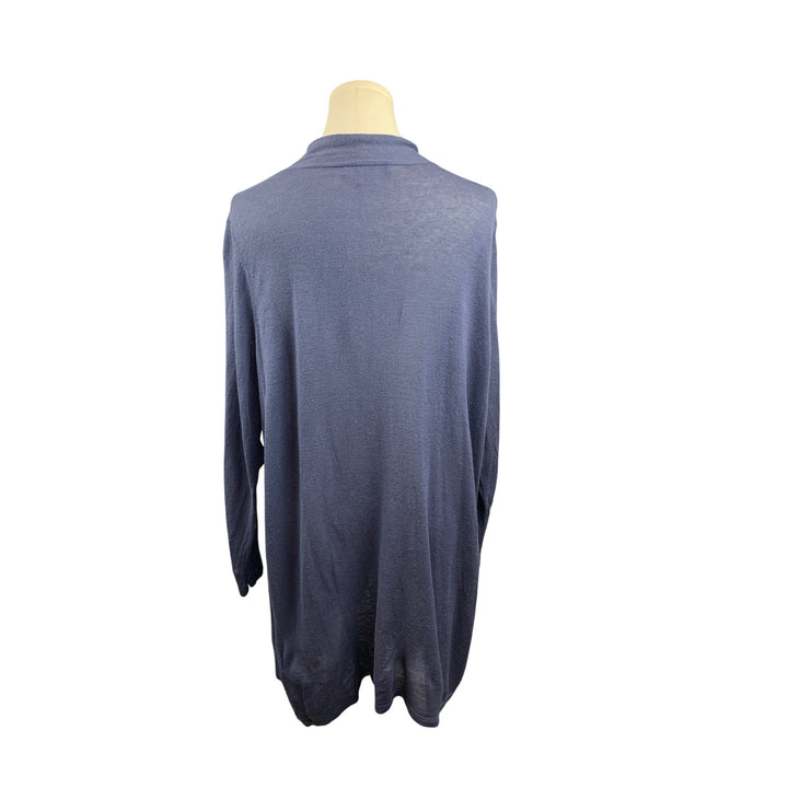 August Silk Womens Open Front Cardigan 1X