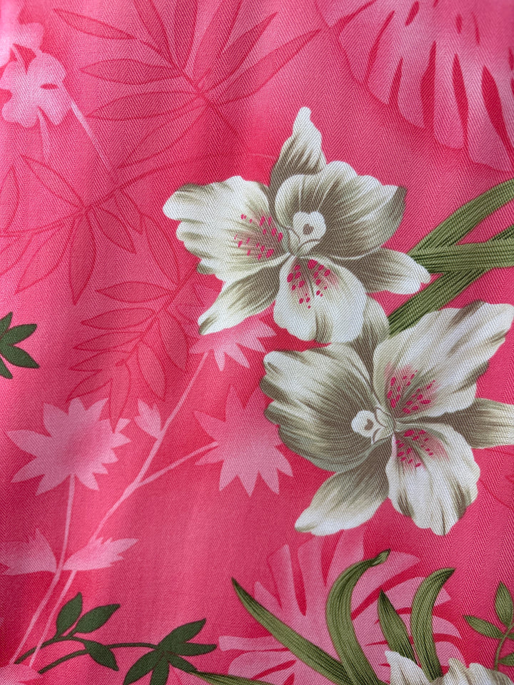 Women’s La Cabaña Medium Pink Maxi Dress w/ Florals