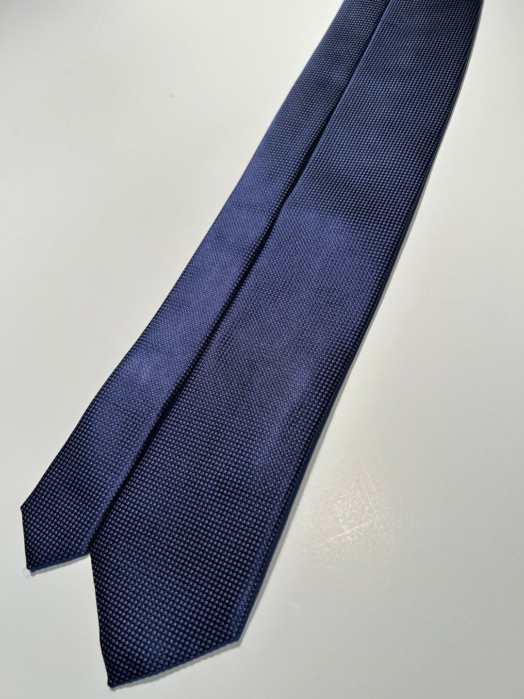 Canali 1934 Men’s 100% Silk Tie Purple Micro Geometric Made in Italy 58” x 3.25”