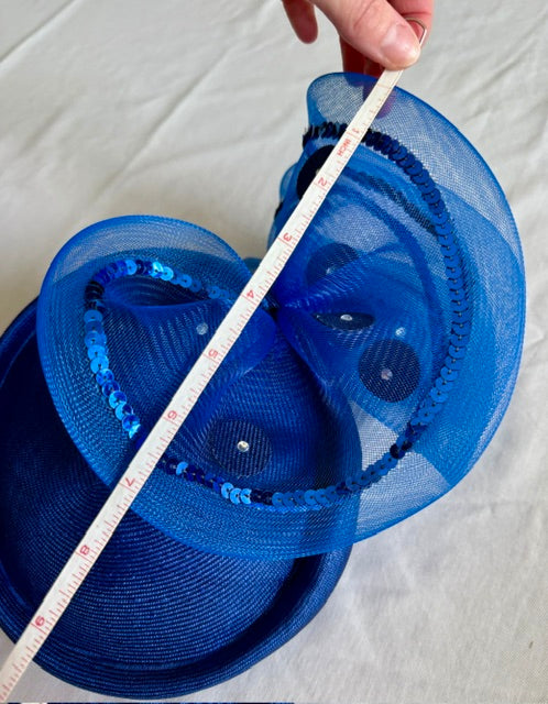 Anita Pineault Royal Blue Fascinator Hat