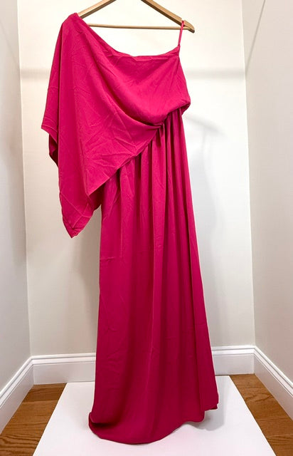 Dressmecb One‑Shoulder Maxi Dress SzXL NWT