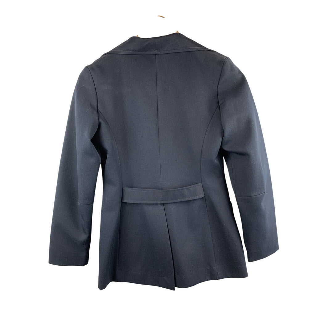 Vintage Happy Legs Blazer Size 5 Classic Black Wool Womens Jacket