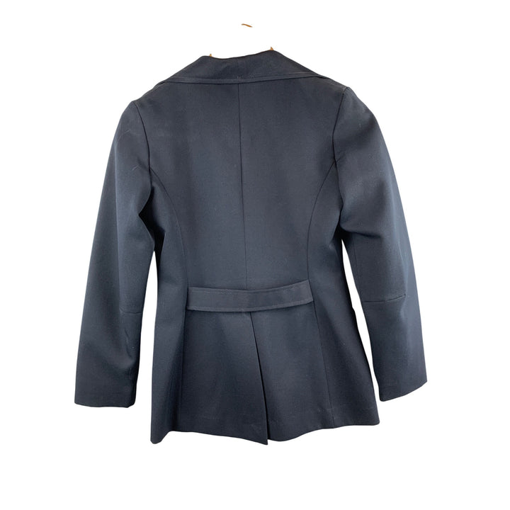 Vintage Happy Legs Blazer Size 5 Classic Black Wool Womens Jacket