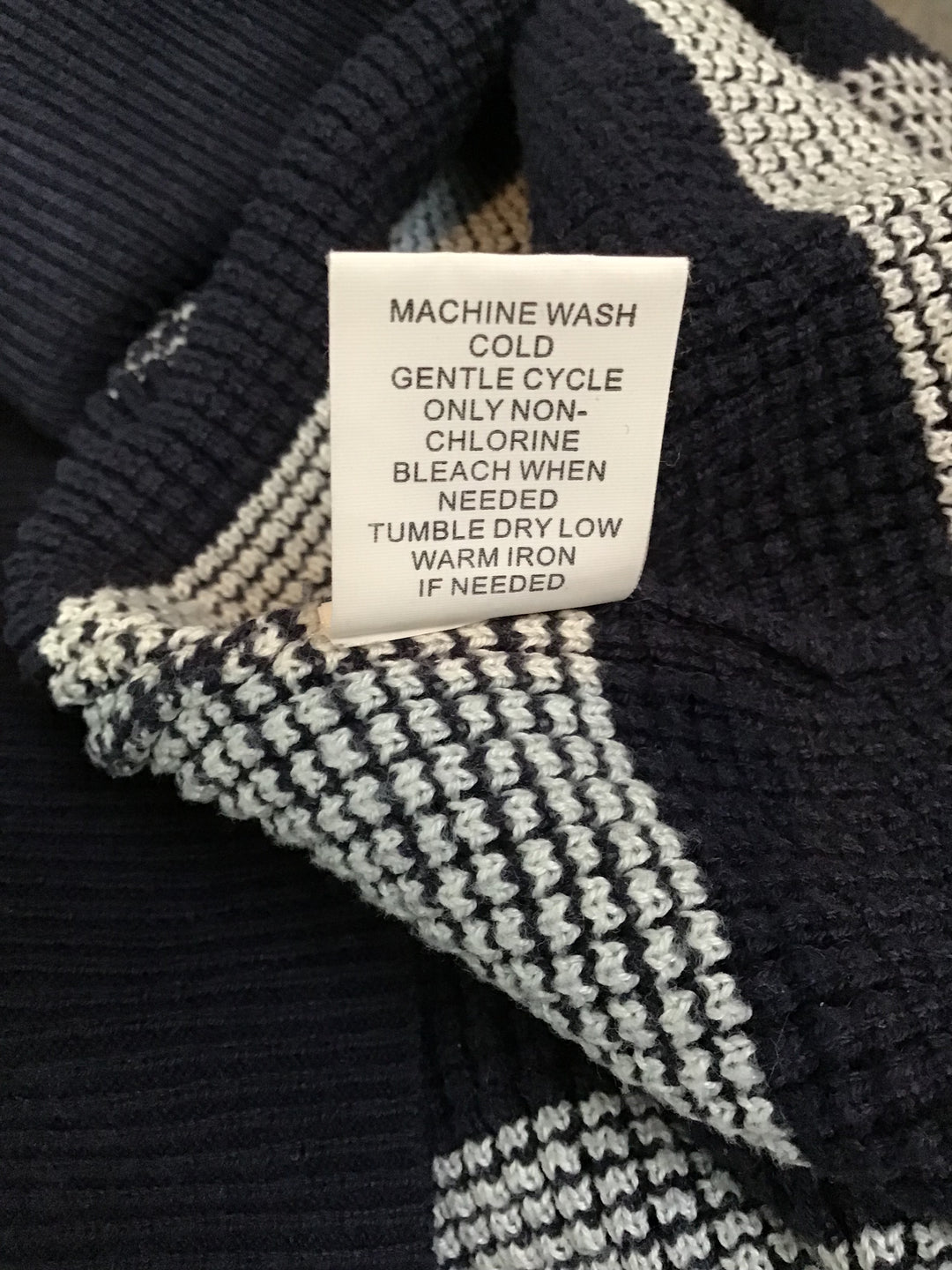 Women’s Market &amp; Spruce Navy Striped Knit Sweater Size S