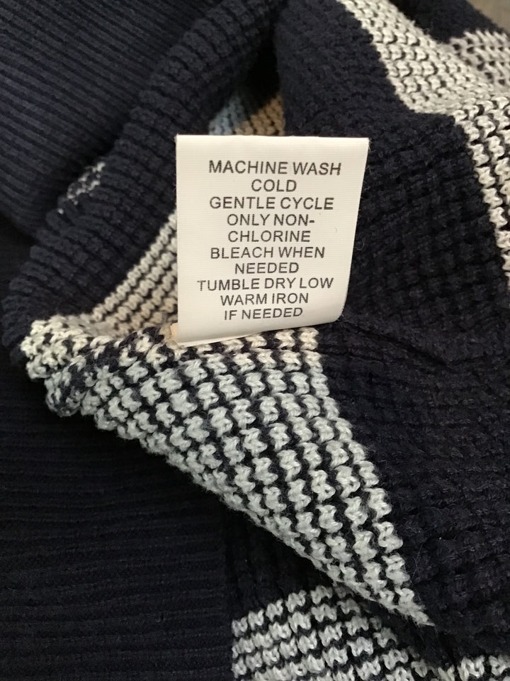 Women’s Market &amp; Spruce Navy Striped Knit Sweater Size S