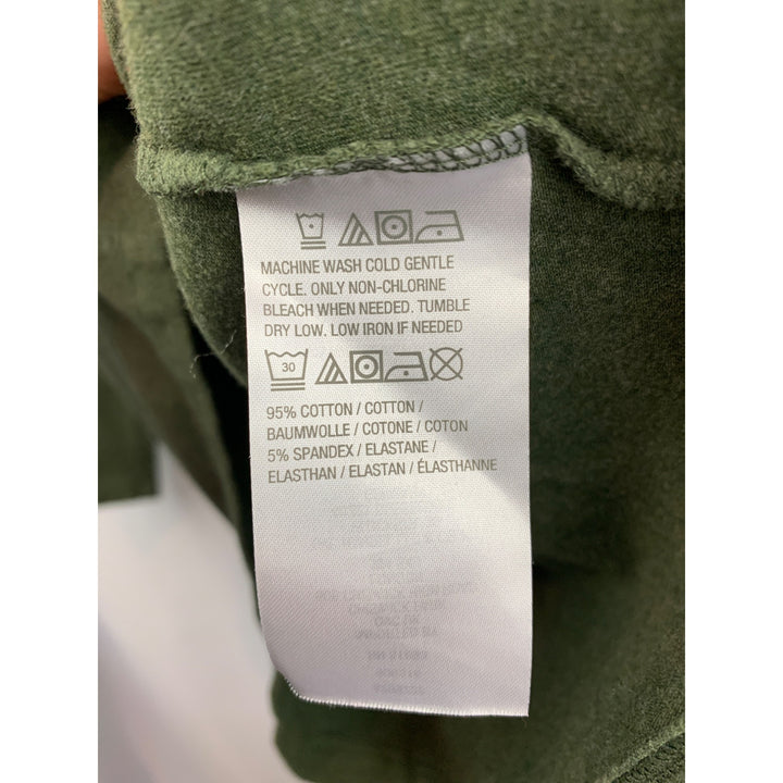 D&Co Essentials Green Long Sleeve Crewneck Top S