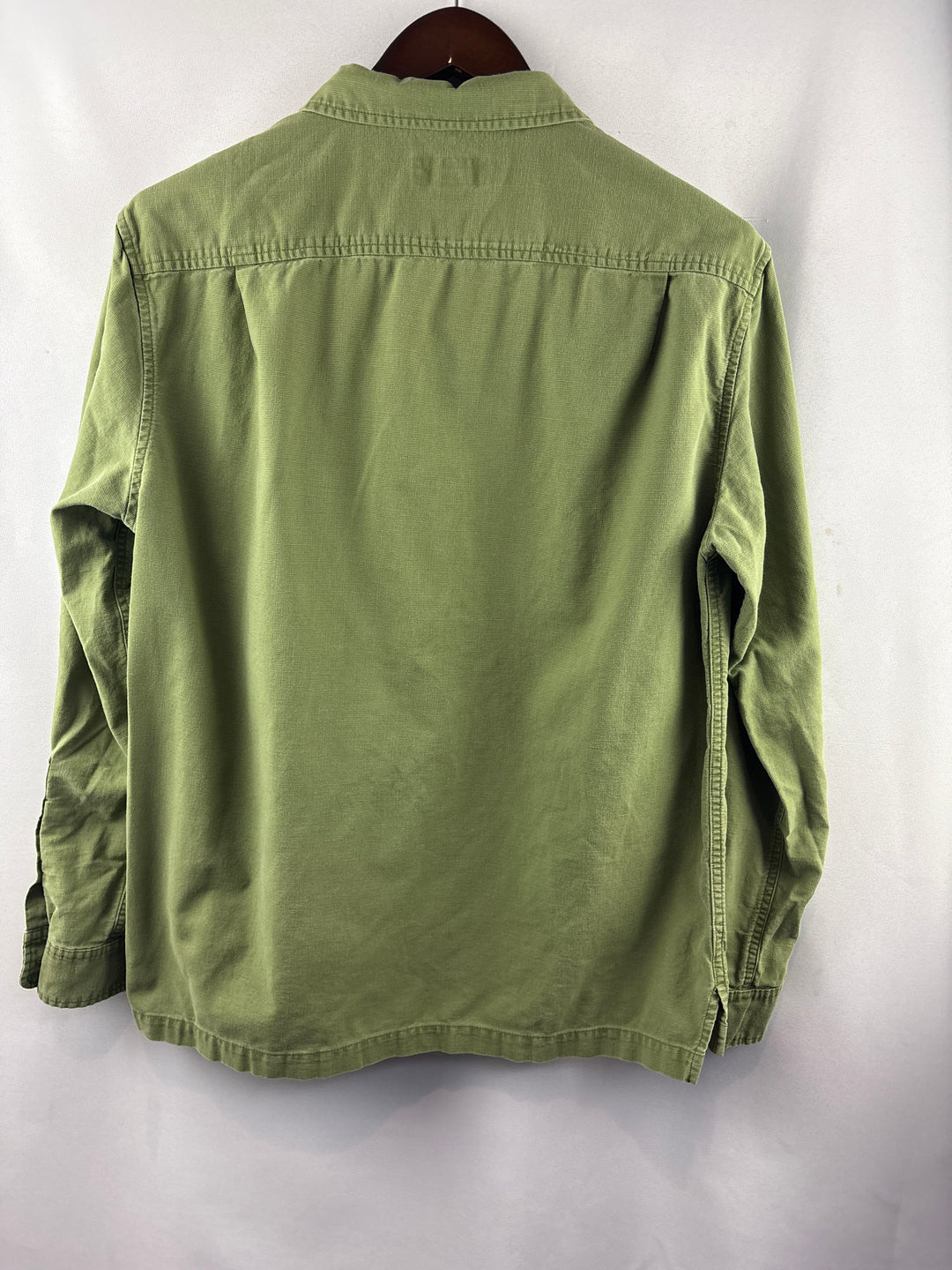 Men’s Wallace &amp; Barnes Medium Army Green Half-Zip Shirt