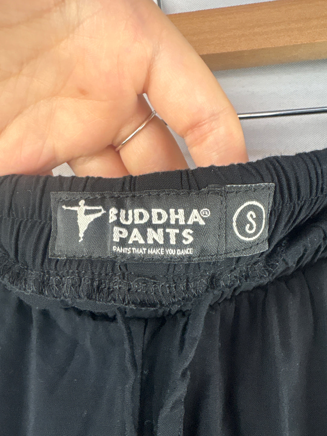 Women’s Buddha Pants Small Black Harem Joggers