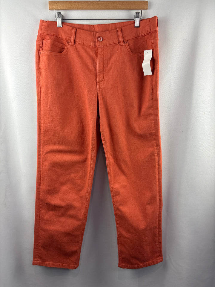 Women’s D&amp;Co Size 14 Burnt Orange Straight Leg Pants