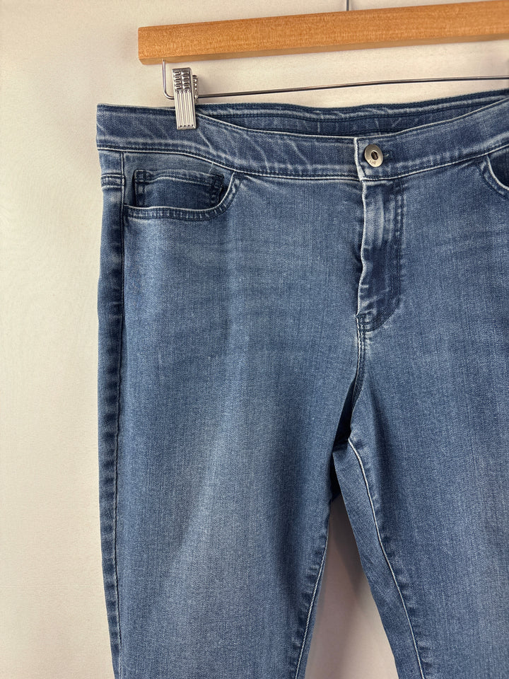 Women’s J.Jill Size 14 Medium Washed Blue Denim Jeggings