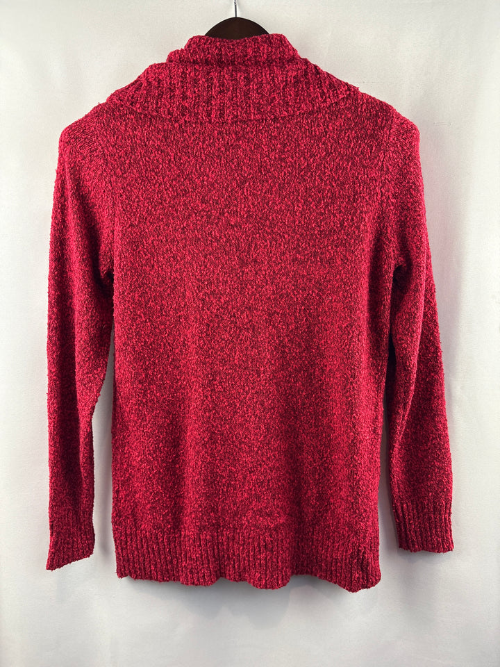 Women’s Rafaella Small Cherry Red Turtleneck Sweater