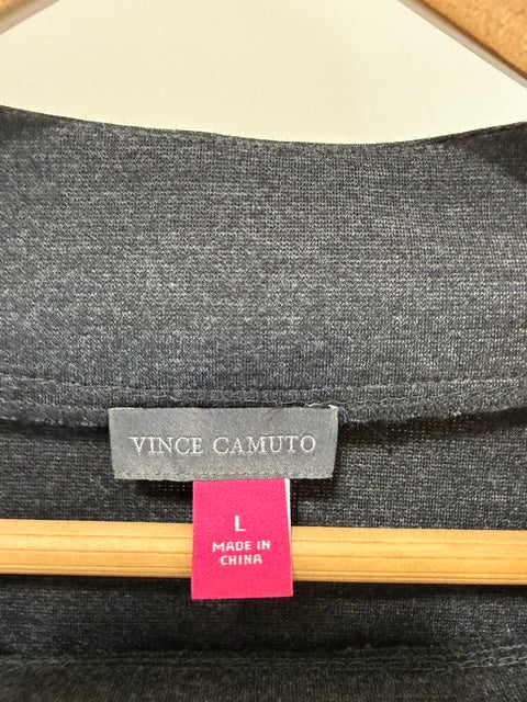 Vince Camuto Layered Look Mock Neck Tunic Top SzL