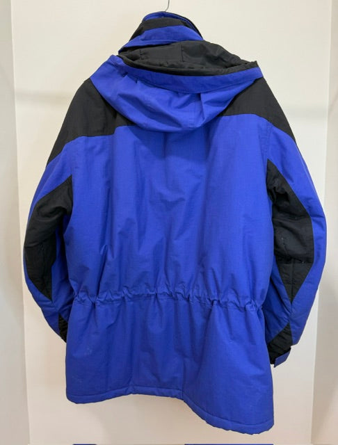 L.L.Bean Vintage Insulated Hooded Parka – Royal Blue &amp; Black SzLReg