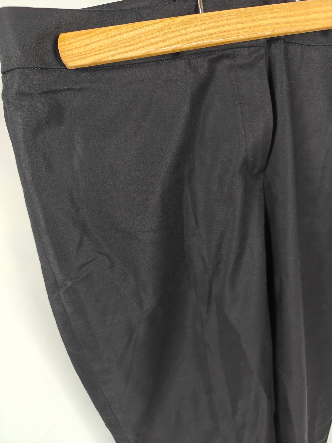 Womens NIC+ZOE Perfect Straight Leg Pants Black Size 8 NWT