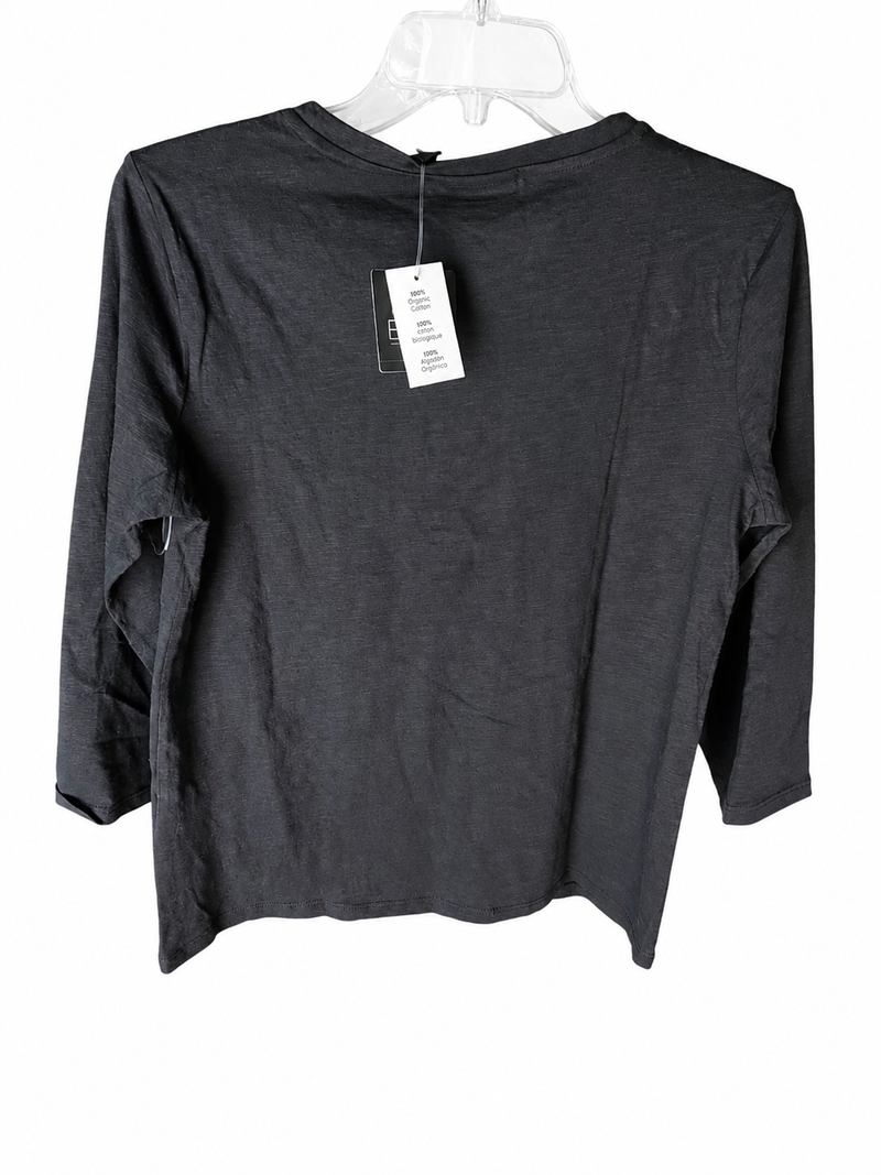 Ella Rafaella Cotton 3/4 Sleeve Henley Top