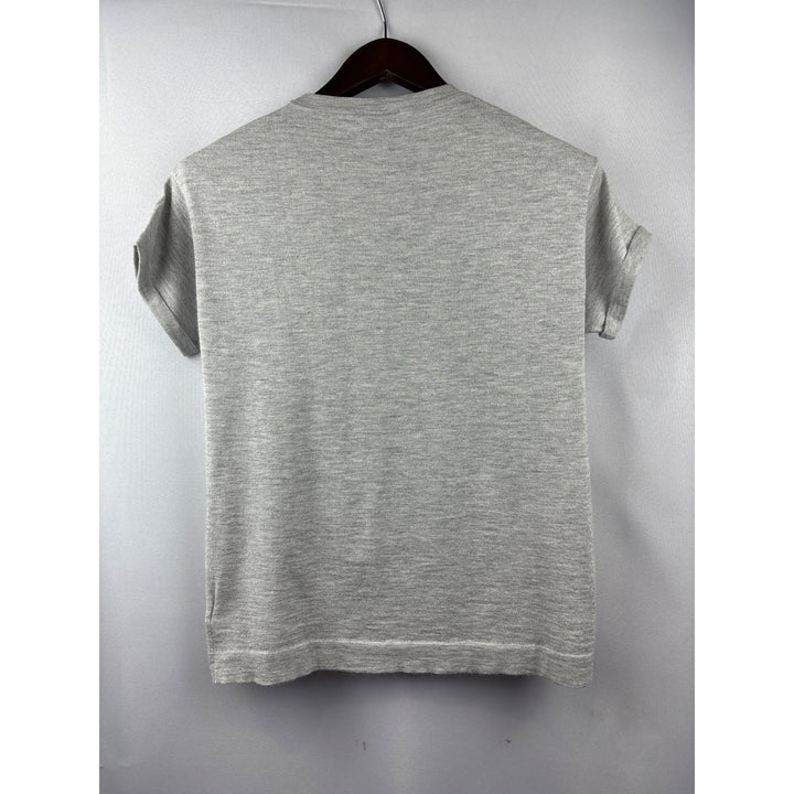 Women’s Brunello Cucinelli Small Light Heather Grey Sparkly Cashmere Shirt