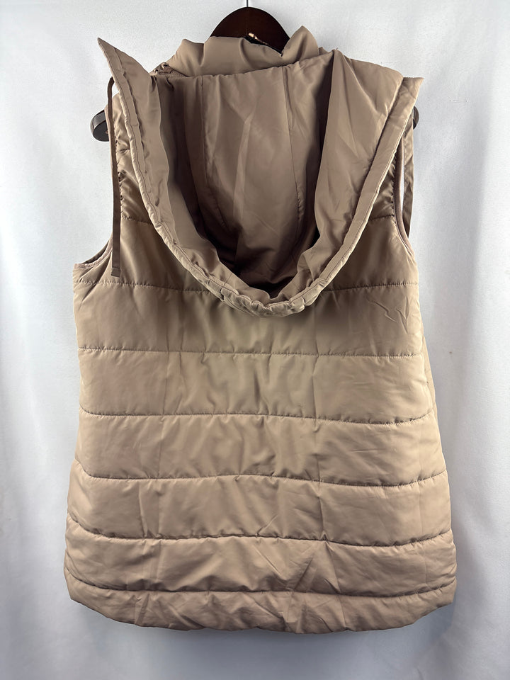 Women’s Coldwater Creek XL Beige Puffer Vest