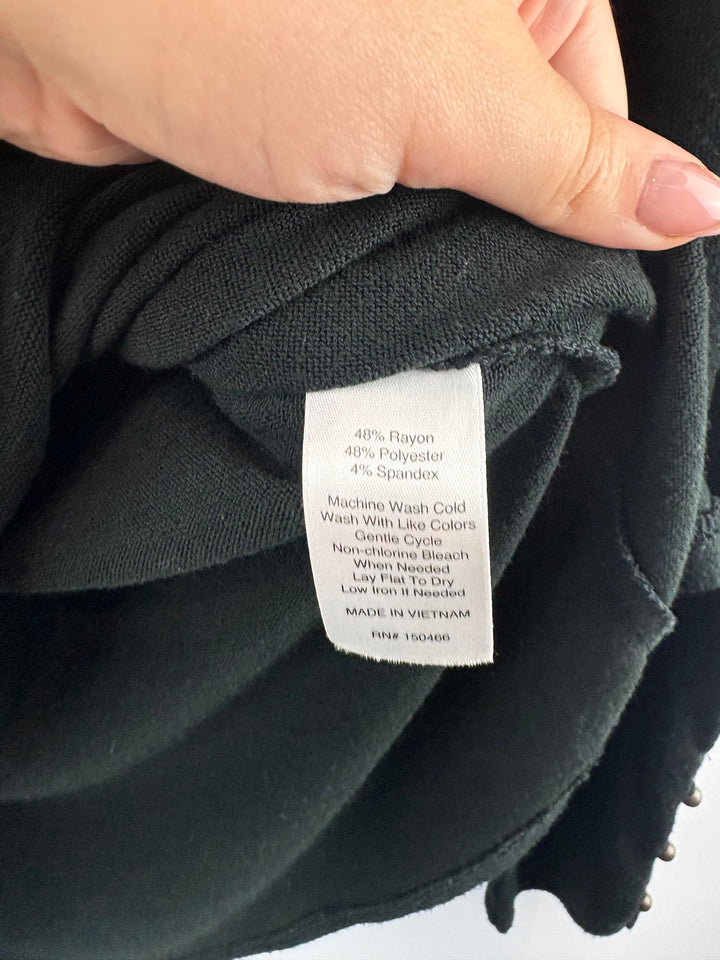 Women’s Market & Spruce Small Black V-Neck Sweater