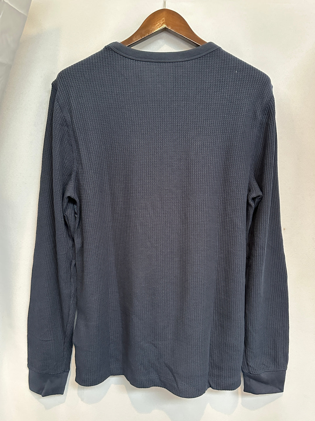 Men’s Sonoma Blue Striped Waffle Jersey Size L